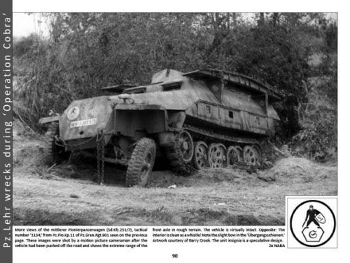 Panzerwrecks 8: Normandy 1 - WW2 Panzer book. Sd.Kfz 251