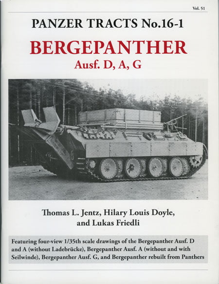 Panzer Tracts No. 16-1 Bergepanther Ausf.D, A, G