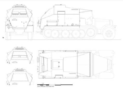 Scale plans of firing vehicle