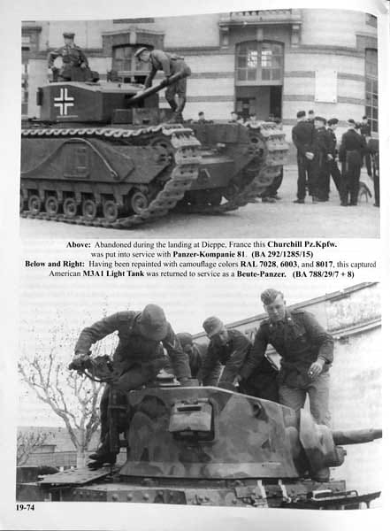 Churchill III captured at Dieppe