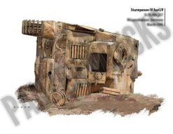 Overturned Sturmpanzer IV