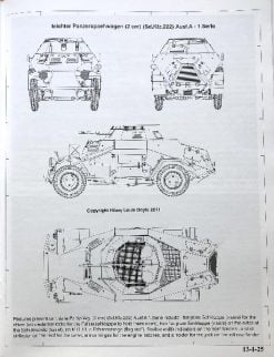 le.SPW.(2cm) (Sd.Kfz.222) Ausf.A plans