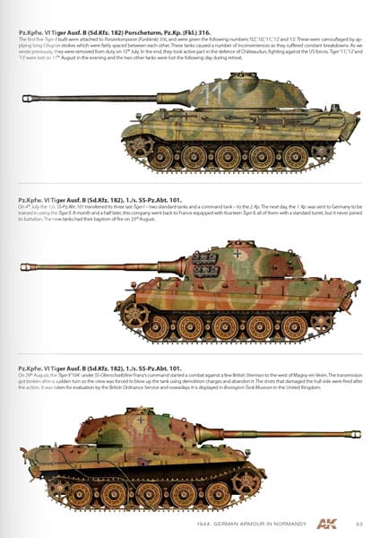 1944 German Armour in Normandy - Tigers