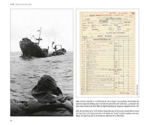 U-552 - Sinking ship and papers