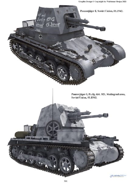 Colour renders of Panzerjäger I