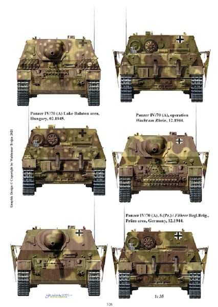 Colour profiles of Panzer IV/70(A)