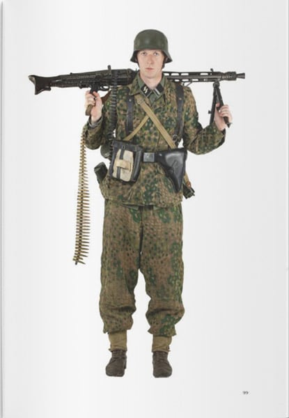 Waffen-SS man with MG42