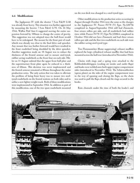 Back end of a Panzer IV/70 (V)